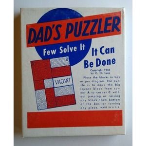 Dad's Root Beer Puzzler Game Promo In Box Original 1953 Advertising NOS Puzzle